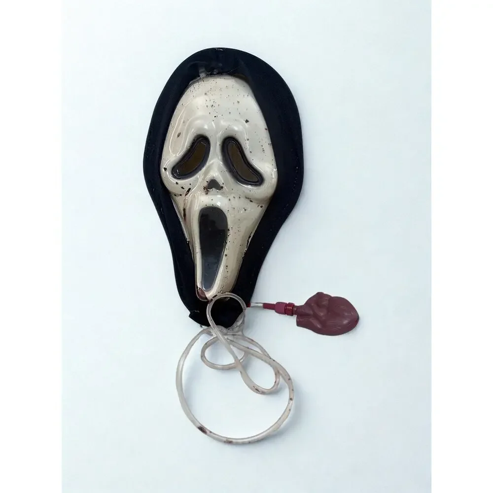 Ghostface Scream Mask Horror Movie Prop Vintage Pump Blood FX Collector Item
